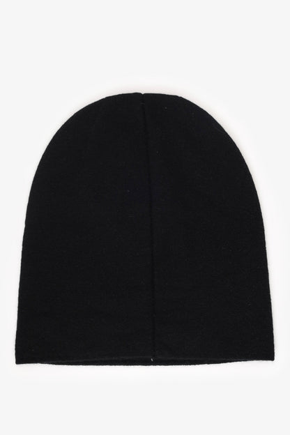 Fendi Black/Yellow Wool/Cashmere Logo Toque