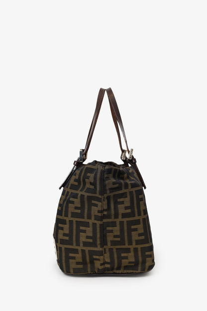 Fendi Brown FF Zucca Canvas Mini Tote