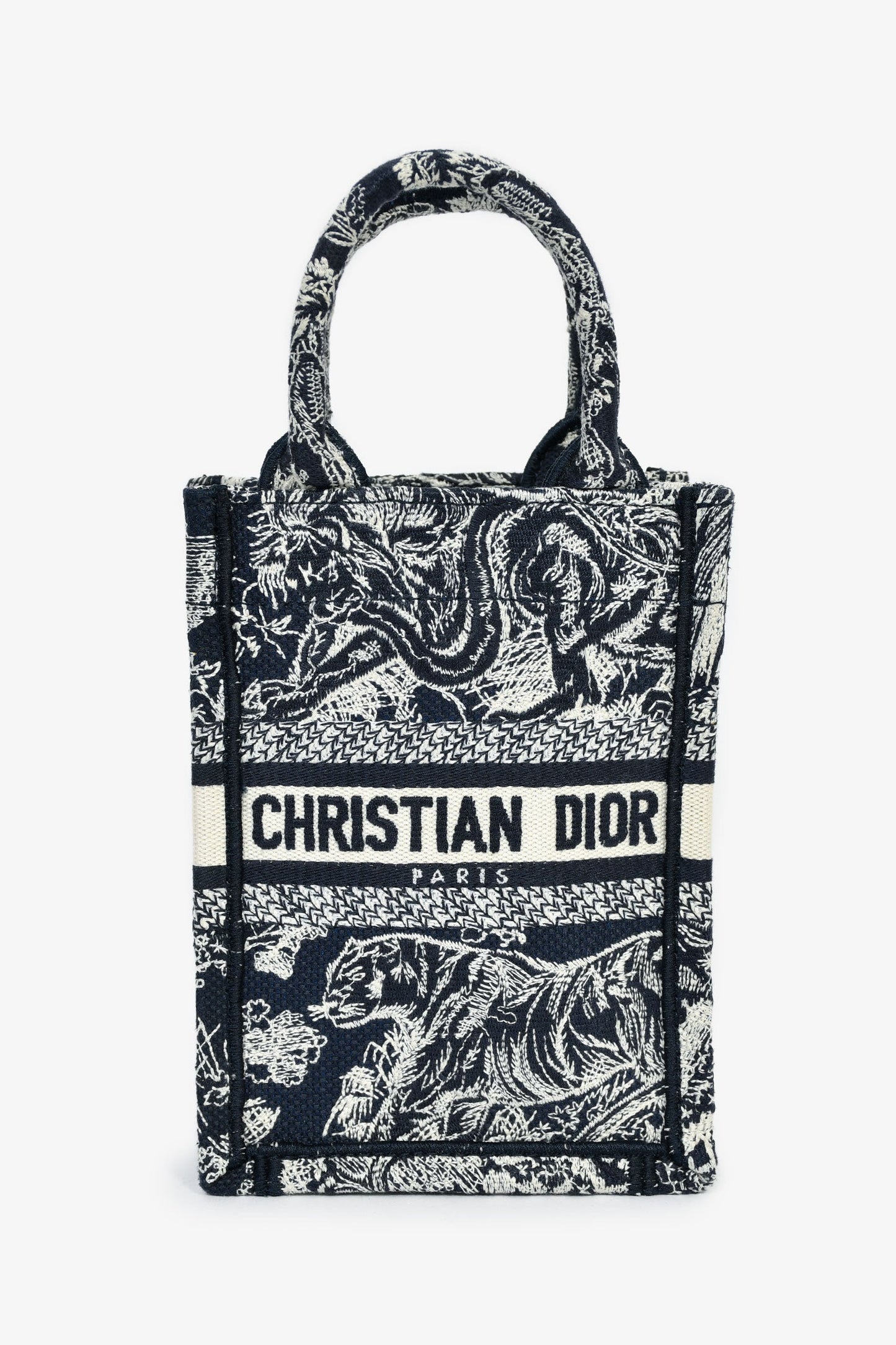Dior Book Tote Leather Tote Bag Cream