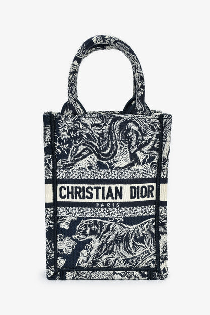 Dior Book Tote Leather Tote Bag Cream