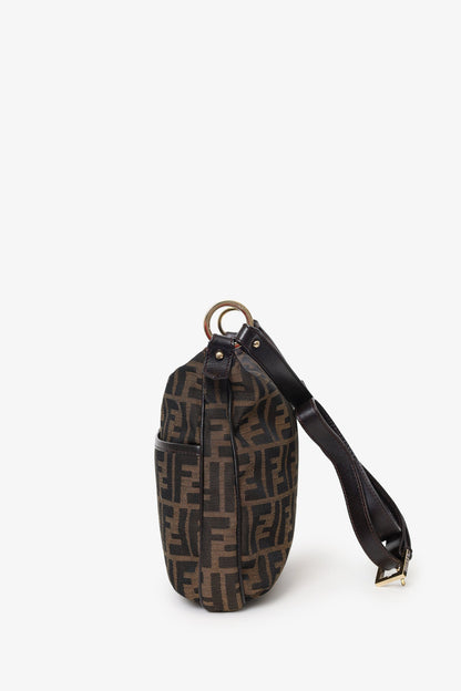 Fendi Brown Zucca Canvas Crossbody Bag