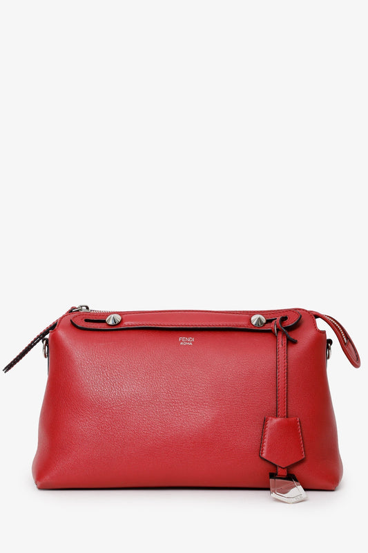 Fendi Red Leather Small By The Way Crossbody
