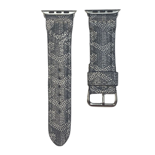 Maison Goyard Apple Watch Band Grey Upcycled
