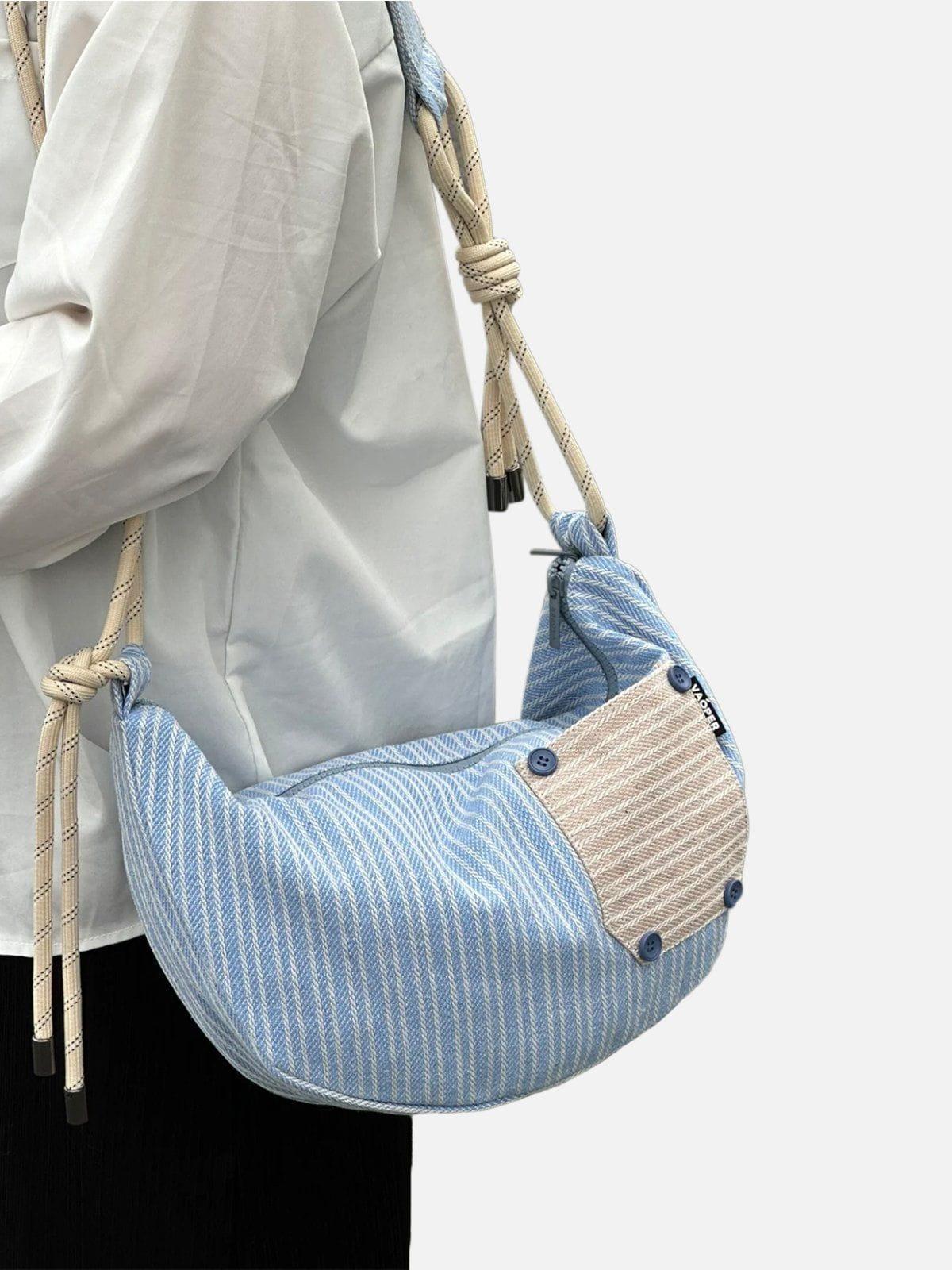 Makersluxe® - Patchwork Stripe Crossbody Bag