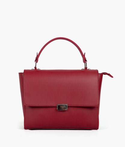 Maroon mini messenger bag