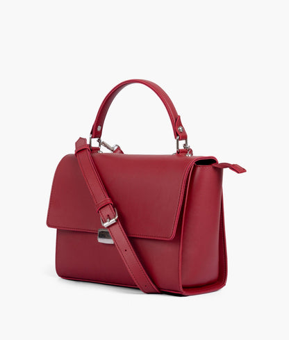Maroon mini messenger bag