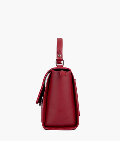 Maroon mini messenger bag