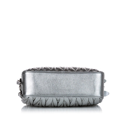 Miu Miu Matelasse Double Zip Leather Crossbody Bag