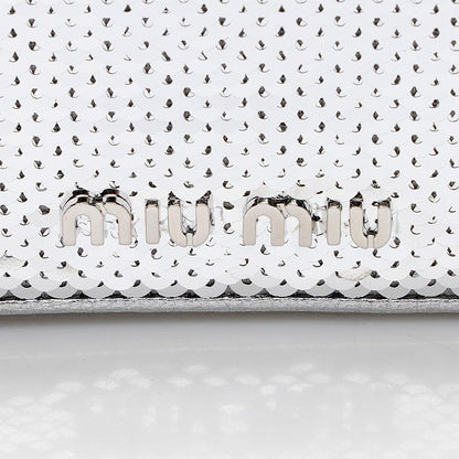 Miu Miu Sequin Flap Crossbody Bag