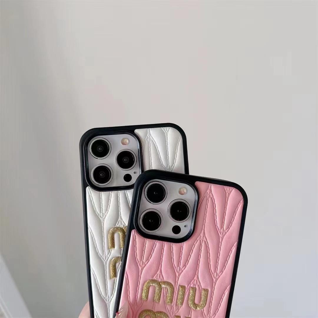 Miu Miu Iphone Case For 13 14 1 5 16 17 Pro Max Plus Series / 18 Pro / 18 Pro Max