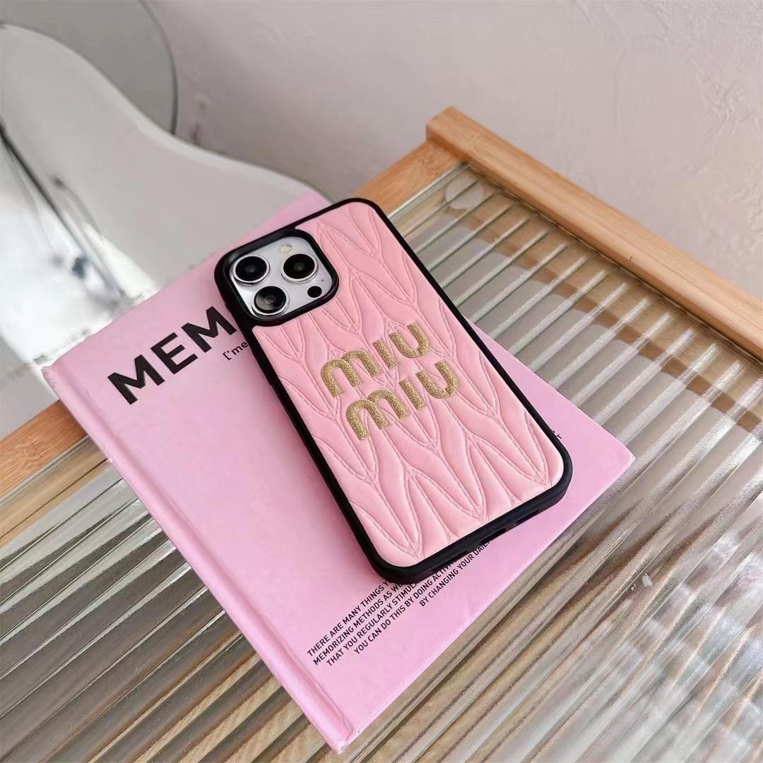 Miu Miu Iphone Case For 13 14 1 5 16 17 Pro Max Plus Series / 18 Pro / 18 Pro Max