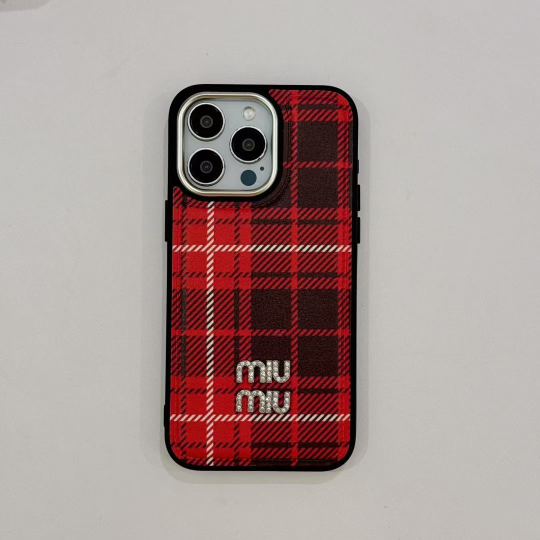 MiuMiu iPhone Case for 13 14 1 5 16 &amp; Pro Max Plus Series