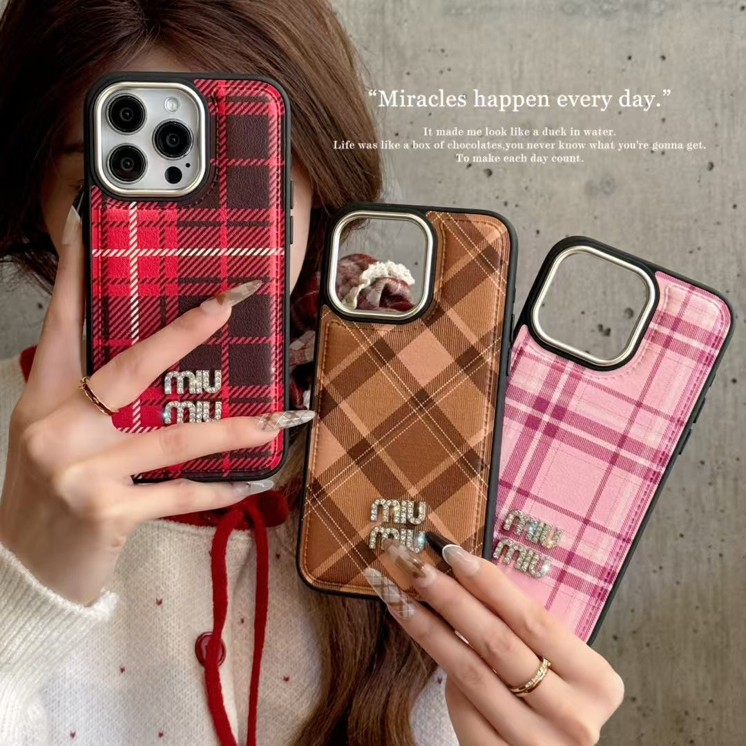 MiuMiu iPhone Case for 13 14 1 5 16 &amp; Pro Max Plus Series