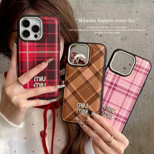 MiuMiu iPhone Case for 13 14 1 5 16 &amp; Pro Max Plus Series