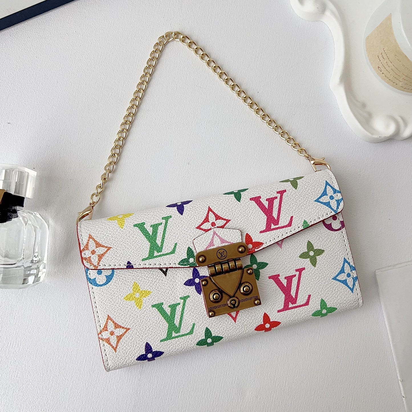 Multicolor LV Crossbody Phone Case for 1317 Pro/Pro Max