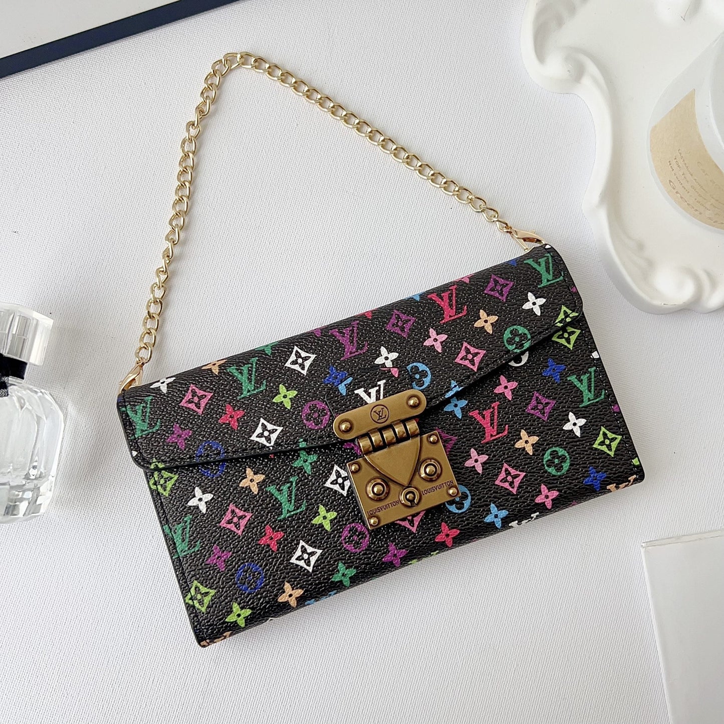 Multicolor LV Crossbody Phone Case for 1317 Pro/Pro Max