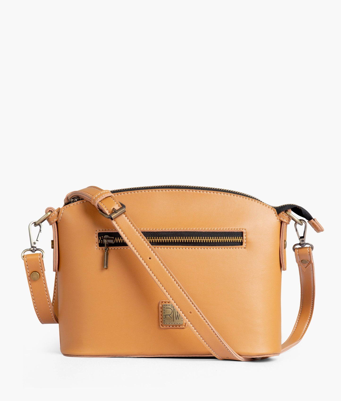 Mustard dome cross-body bag