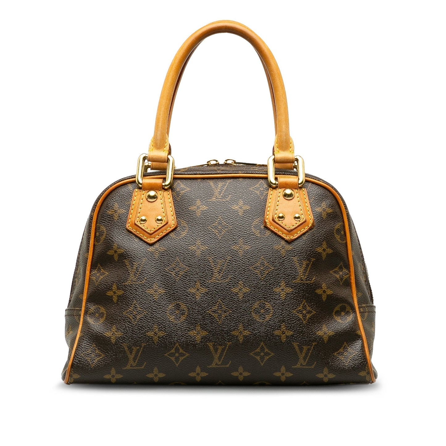 Brown Louis Vuitton Monogram Manhattan PM HandBag