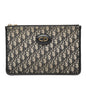 Blue Dior Oblique Canvas Clutch