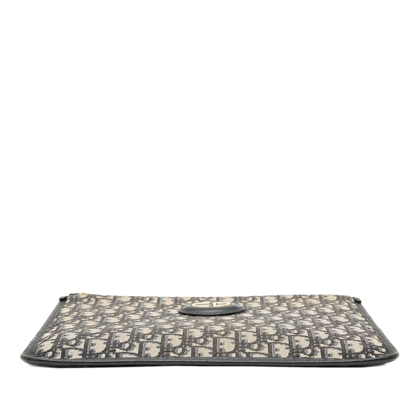 Blue Dior Oblique Canvas Clutch