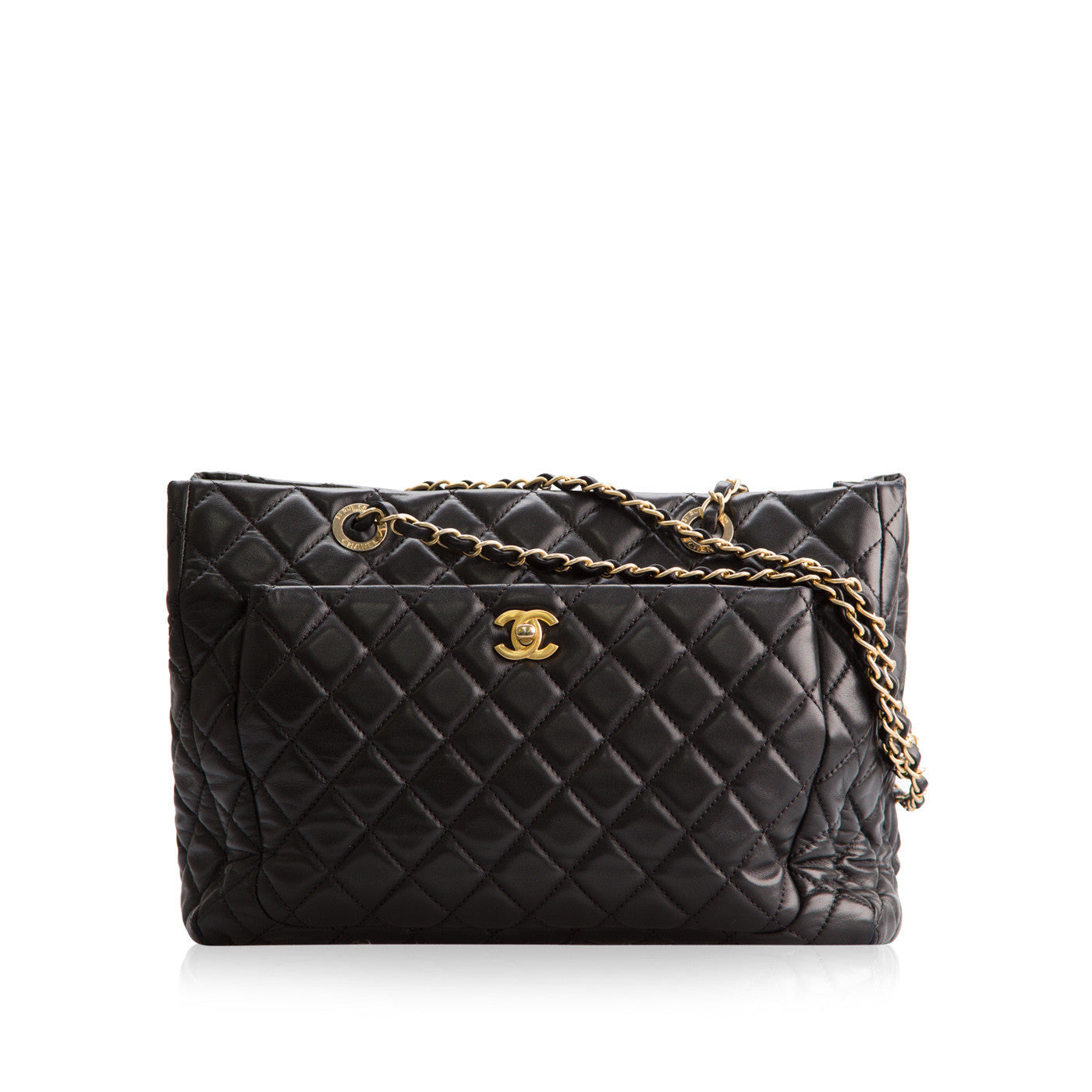 Chanel Lambskin Black Tote Bag Style 3