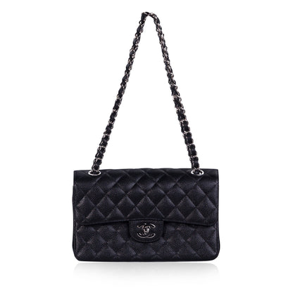 Chanel Classic Flap Caviar Black Shoulder Bag Style 134
