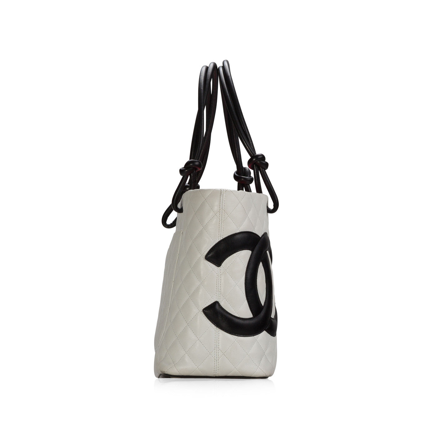 Chanel Cambon Calfskin Silver Handbag