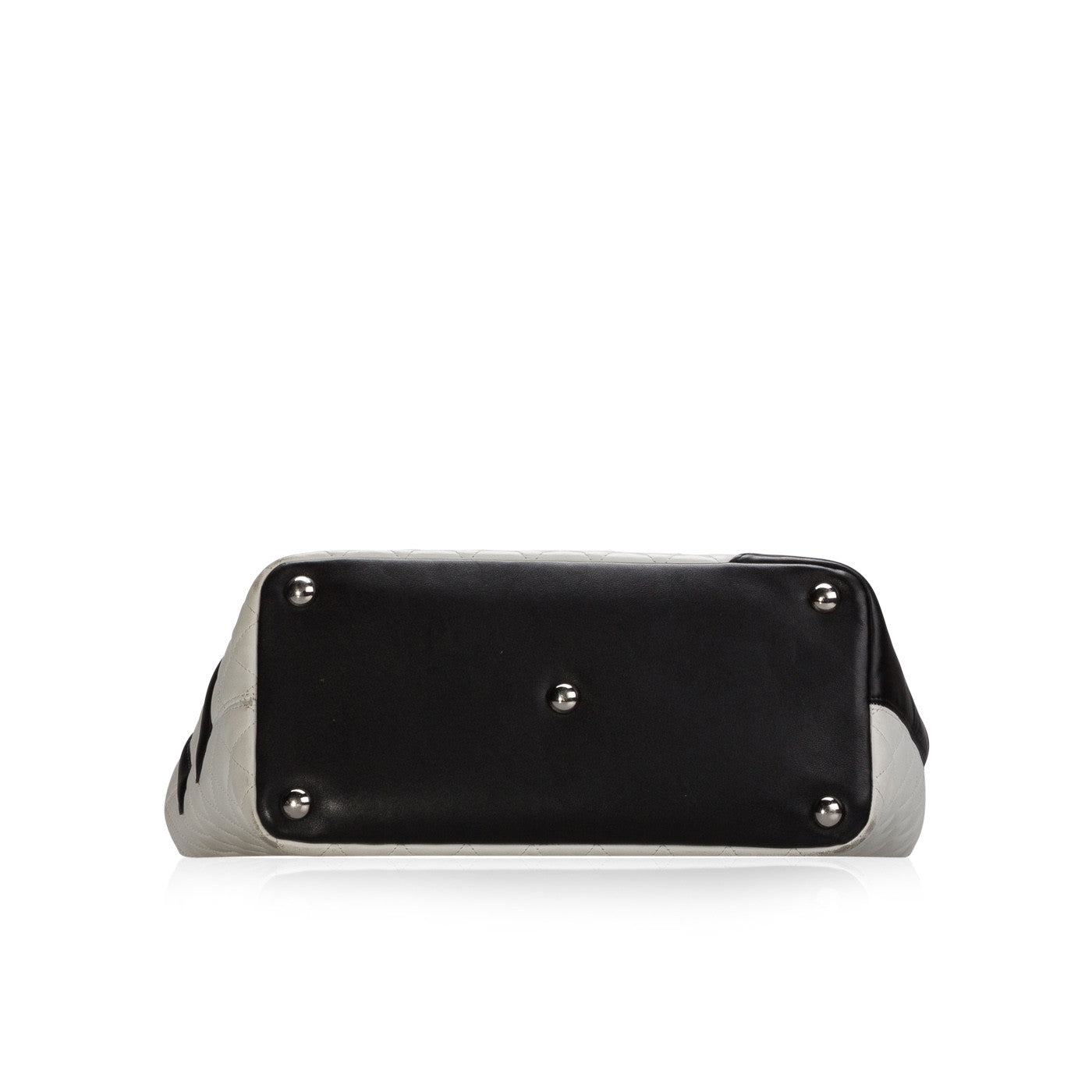 Chanel Cambon Calfskin Silver Handbag