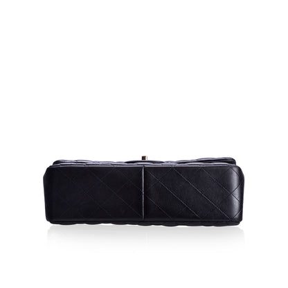 Chanel Classic Flap Lambskin Black Shoulder Bag Style 281