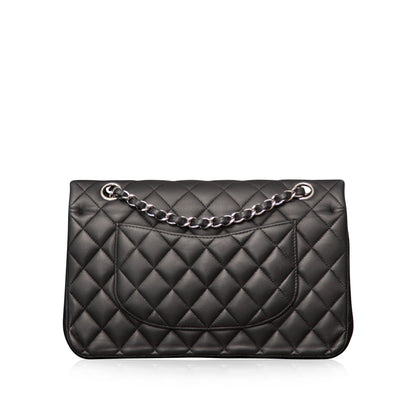 Chanel Classic Flap Lambskin Black Shoulder Bag Style 283