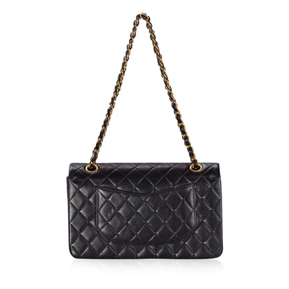 Chanel Classic Flap Lambskin Black Shoulder Bag Style 26