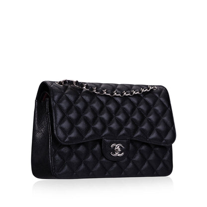 Chanel Classic Flap Lambskin Black Shoulder Bag Style 280
