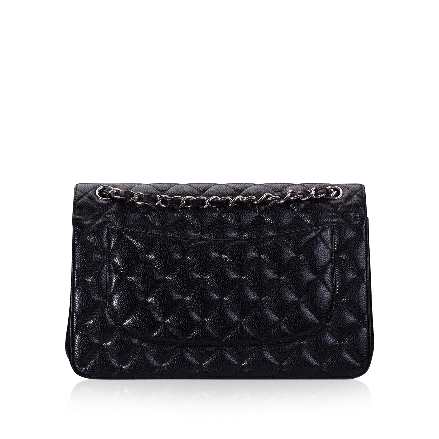 Chanel Classic Flap Lambskin Black Shoulder Bag Style 280