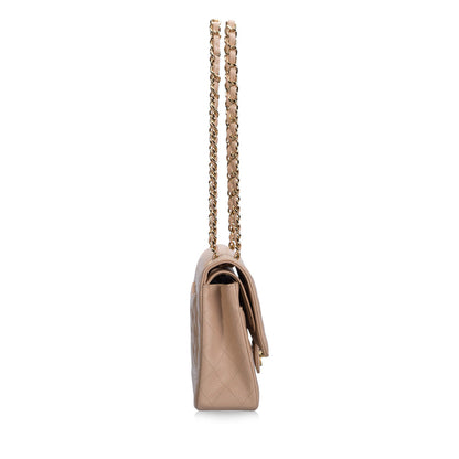 Chanel Beige Caviar Classic Flap Bag