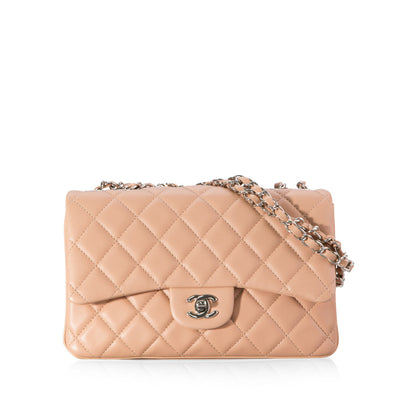 Chanel Timeless Lambskin Silver Shoulder Bag