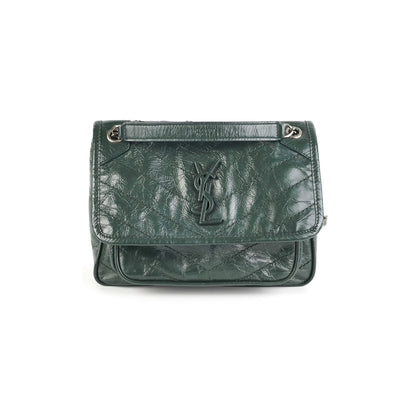 Deal Of The Week- Saint Laurent Niki Baby Green Shoulder Bag