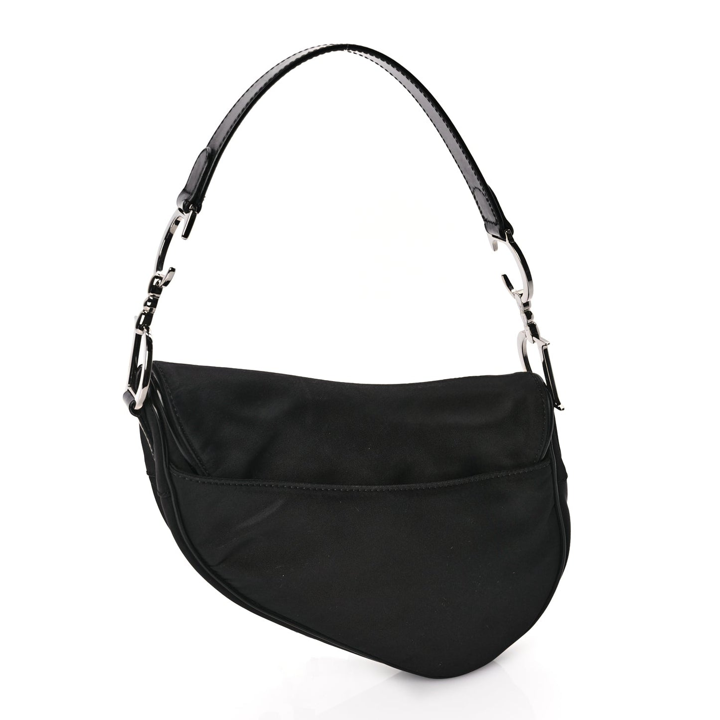 Christian Dior Nylon Saddle Bag Black