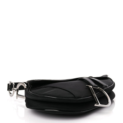 Christian Dior Nylon Saddle Bag Black