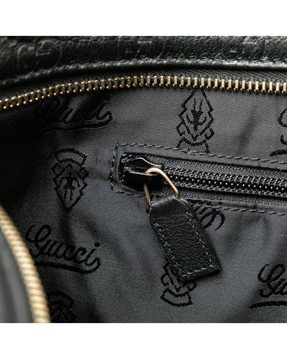 Embossed Leather Crossbody Bag with Adjustable Strap