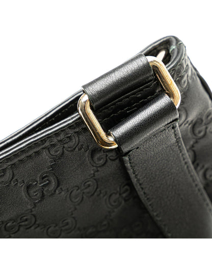 Embossed Leather Crossbody Bag with Adjustable Strap