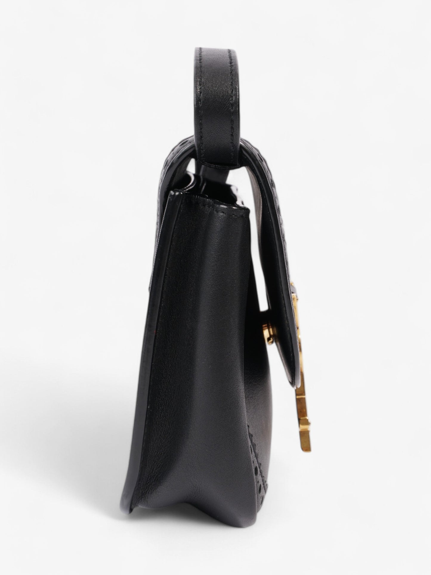 Saint Laurent Kaia Leather Black Handbag Style 4