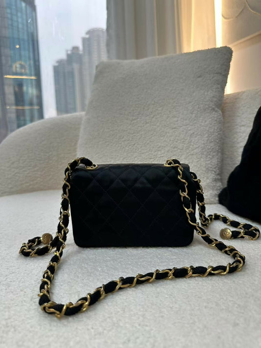Chanel 1986-88 Classic Mini Satin Bag