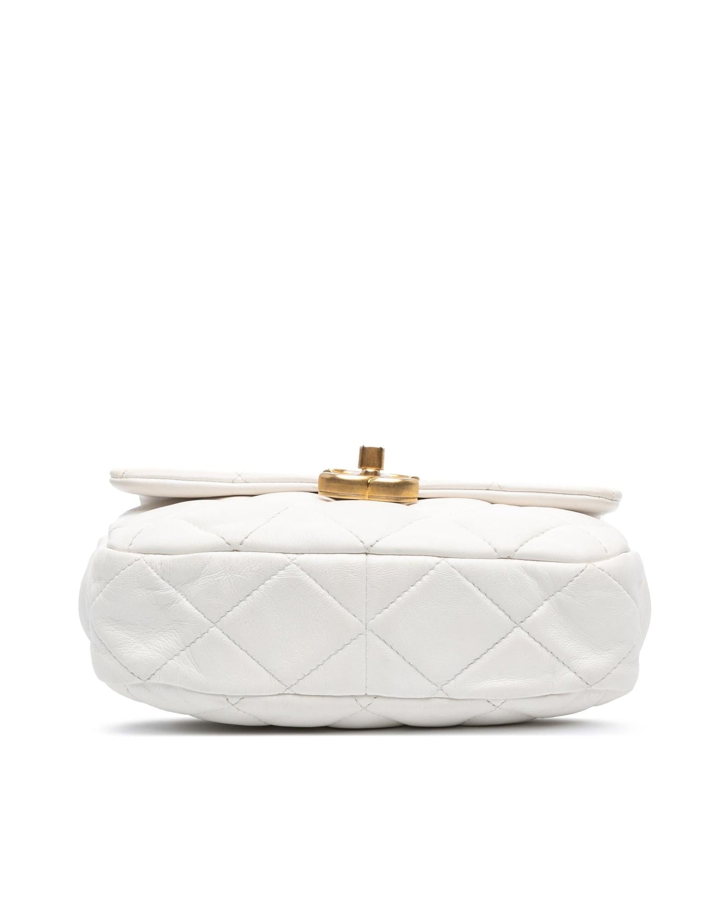 Mini Quilted Lambskin Chain Flap Crossbody Bag