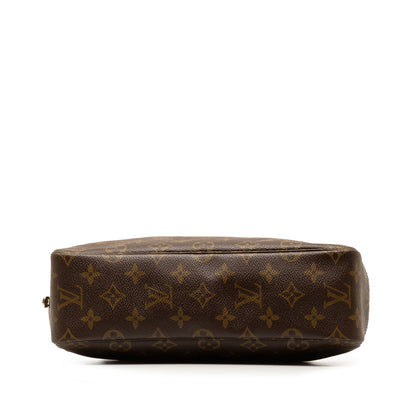 Brown Louis Vuitton Monogram Trousse Toilette 28 Pouch