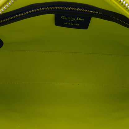 Pink Dior Large Tricolor Lambskin Cannage Lady Dior Satchel