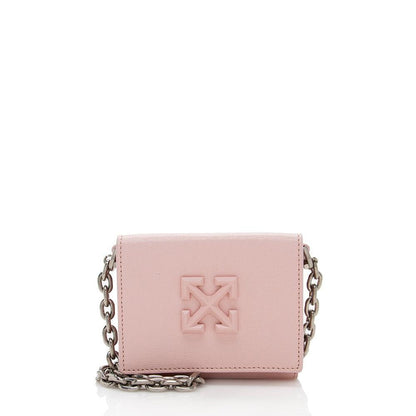 Off-White Leather Arrows-Plaque Crossbody Bag