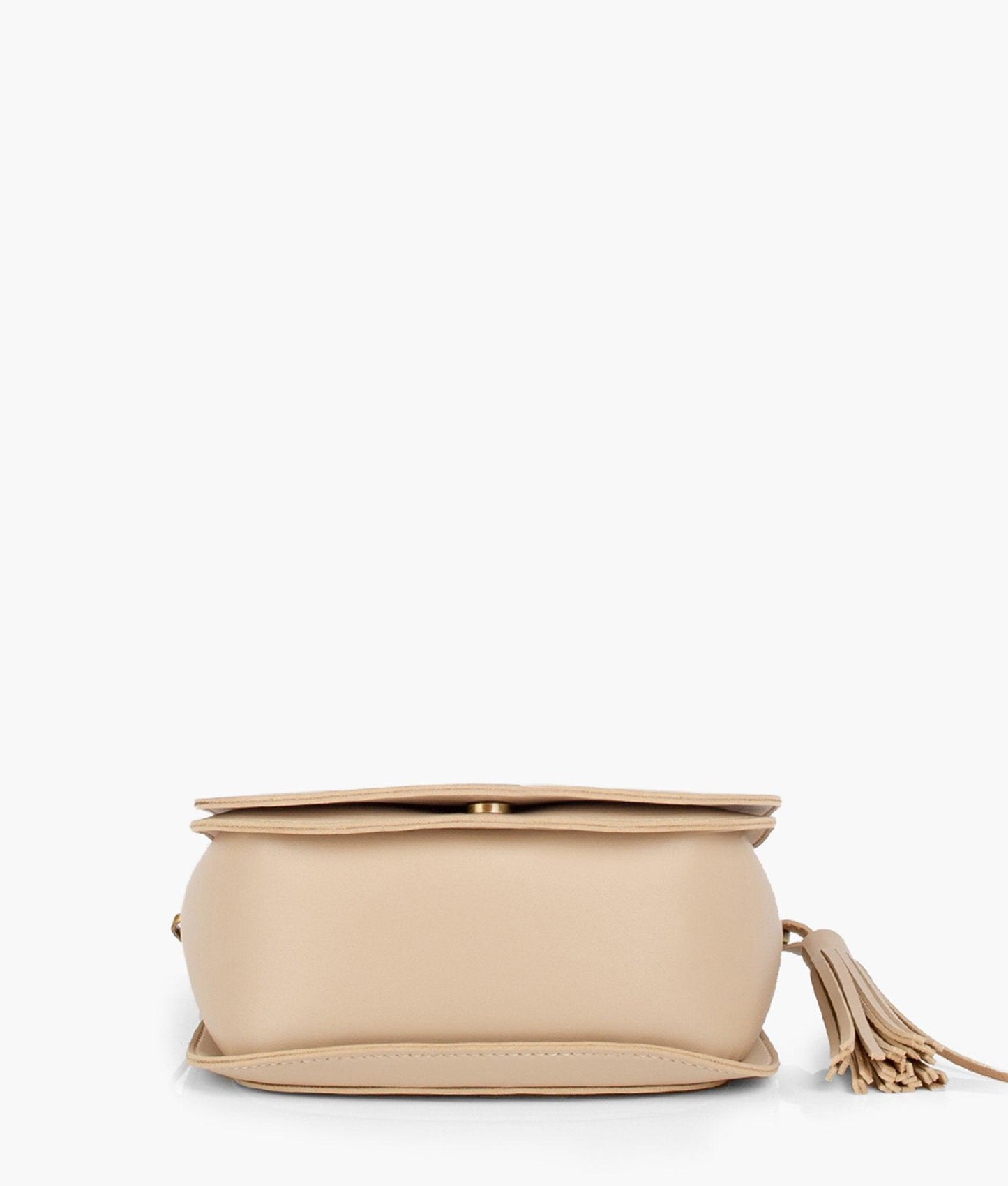 Off-white foldover saddle bag