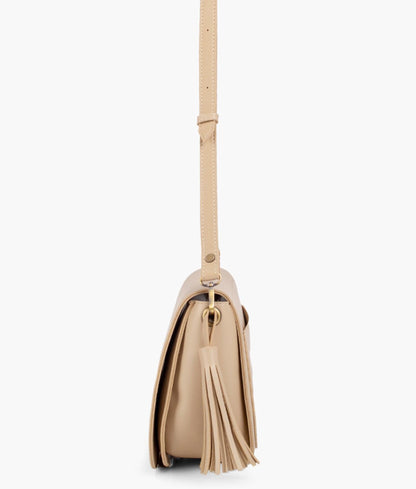 Off-white foldover saddle bag