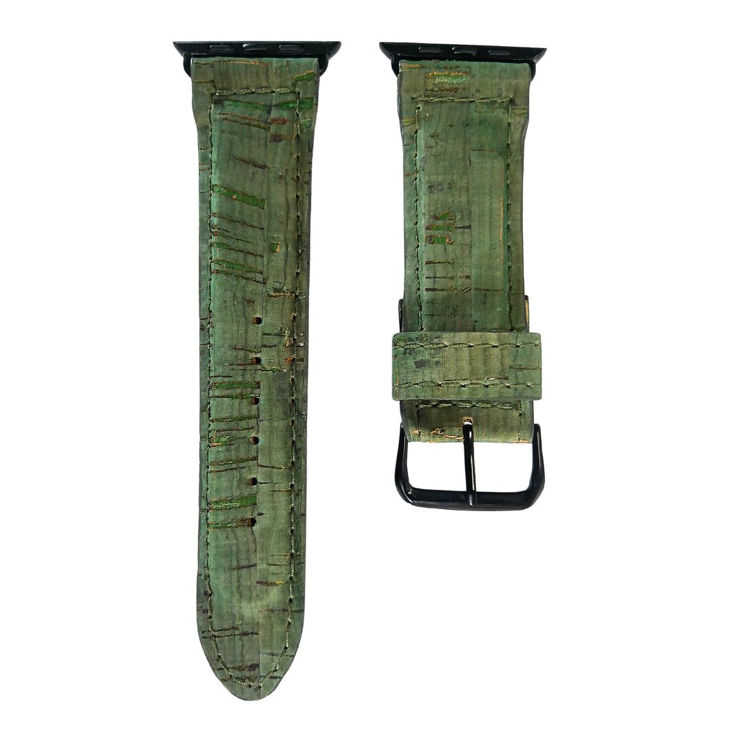 Olive Green Cork Apple Watch Band