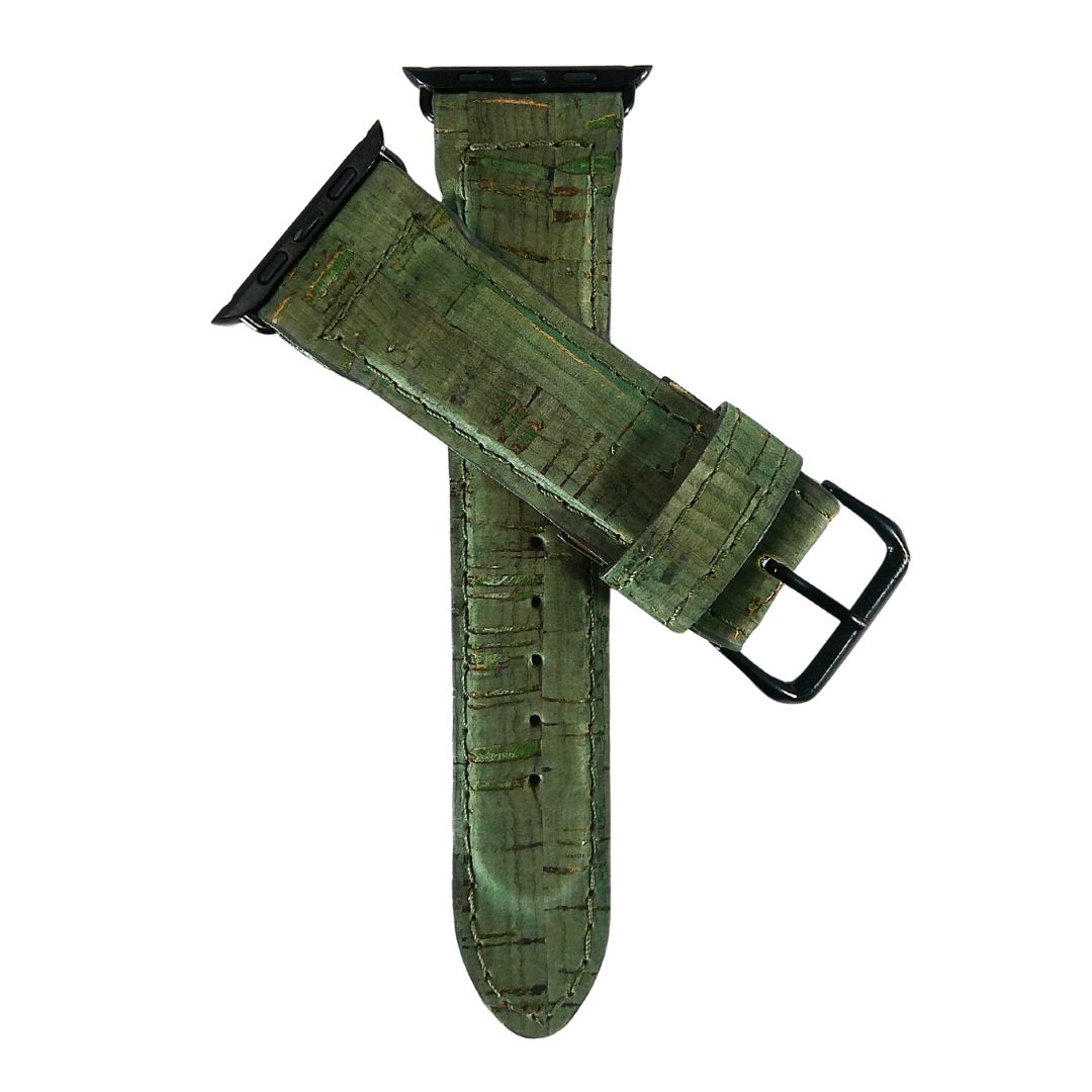 Olive Green Cork Apple Watch Band